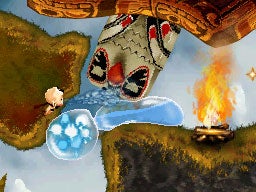 Soul Bubbles game screenshot with character and bubbles.Screenshot of 'Soul Bubbles' game showing gameplay mechanics.