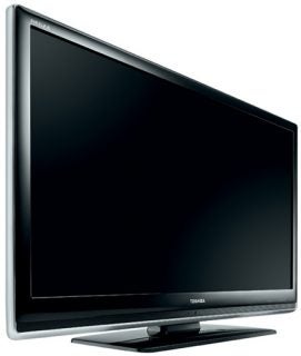 Toshiba Regza 32XV505DB 32-inch LCD TV on white background.