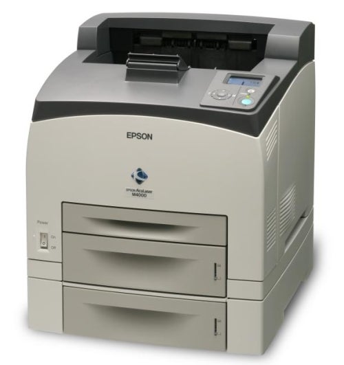 Epson Aculaser M4000N Mono-Laser Printer on white background.