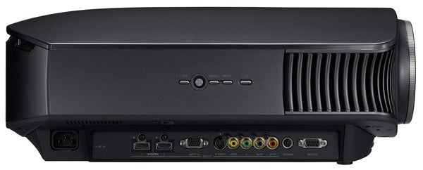 Sony Bravia VPL-VW60 projector showing rear connection ports.Sony Bravia VPL-VW60 projector showing rear input ports.