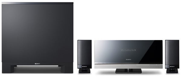 Sony DAV-F200 Home Cinema System with speakers and subwoofer.