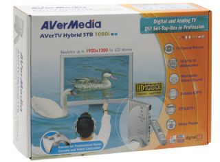 AVerMedia AVerTV Hybrid STB 1080i product packaging.