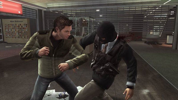 Screenshot of a fight scene from The Bourne Conspiracy game.Screenshot of combat in The Bourne Conspiracy game.