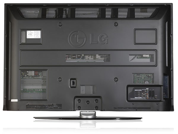 Back view of LG 42PG6000 Plasma TV with standBack view of LG 42PG6000 Plasma TV with stand.