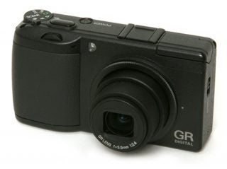 Ricoh GR Digital II compact camera on a white background.