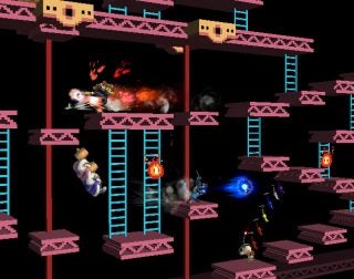 Screenshot of Super Smash Bros. Brawl gameplay on classic stage.