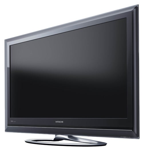 Hitachi UT42MX70 42-inch LCD television on white backgroundHitachi UT42MX70 42-inch LCD TV on white background.