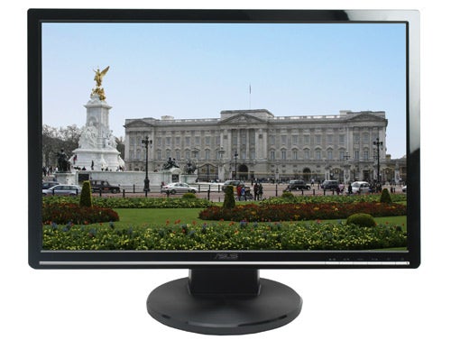 Asus VW223B 22-inch LCD monitor displaying a landscape image.