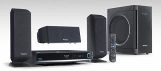Panasonic SC-BT100 Blu-ray Home Theater System with speakers.