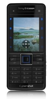 Sony Ericsson C902 mobile phone with display on.
