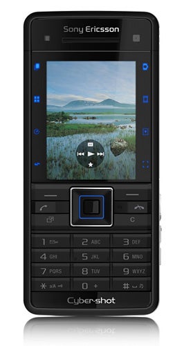 Sony Ericsson C902 mobile phone with display on.