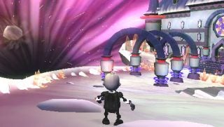 Secret Agent Clank gameplay screenshot with character in action.
