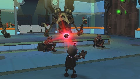 Screenshot of gameplay from Secret Agent Clank video game.