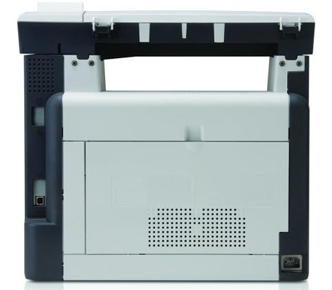 HP Color LaserJet CM1312 Multifunction Printer on white background.HP Color LaserJet CM1312 Multifunction Printer front view.