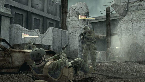Screenshot of gameplay from Metal Gear Online.