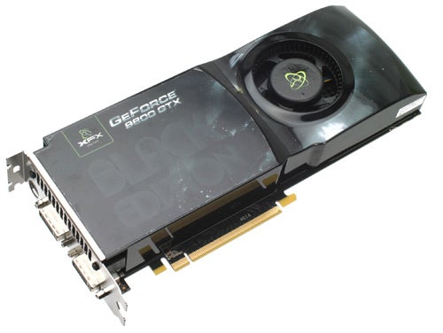 XFX GeForce 9800 GTX Black Edition graphics card.
