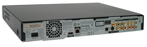 Panasonic DMP-BD50 Blu-ray Player rear connectivity panelPanasonic DMP-BD50 Blu-ray player rear connection ports.