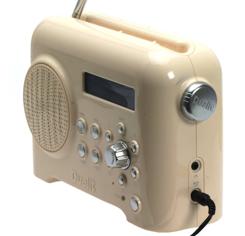 Beige Dualit Lite Radio with digital display and controlsCream Dualit Lite Radio with digital display and controls