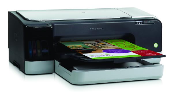 HP OfficeJet Pro K8600 printer with output tray extended.
