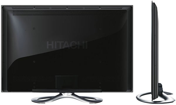 Hitachi UT32MH70 32-inch LCD TV front and side view.