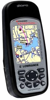 Lowrance iFinder Expedition C handheld GPS device.