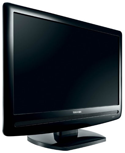 Toshiba 19AV505D 19-inch LCD television front view.Toshiba 19AV505D 19-inch LCD television on display.