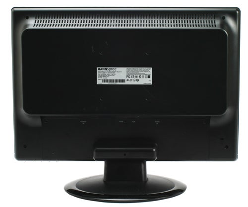 Back view of HANNspree Xm-S Verona W22 monitor.Back view of a HANNspree Xm-S Verona W22 monitor.
