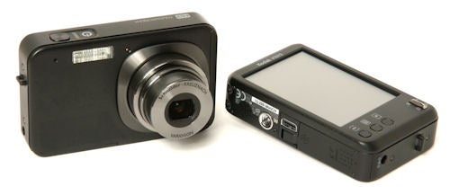 Kodak V1073 and V1273 digital cameras on white background.