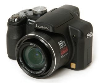 Panasonic Lumix DMC-FZ28 camera on a white background.