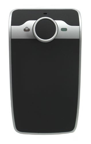 Parrot Minikit Slim Bluetooth hands-free speakerphone on white background.Parrot Minikit Slim Bluetooth Hands-Free Kit on white background.