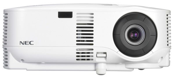 NEC VT-800 LCD Projector front view on white background.