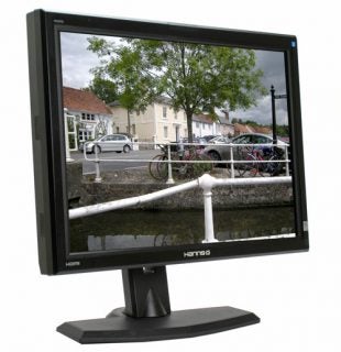 Hanns.G HG281DJ 28-inch LCD monitor displaying street view.
