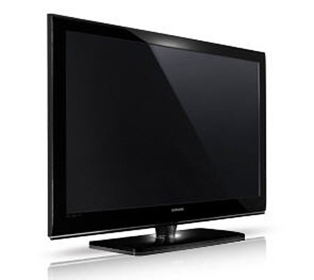 Samsung PS50A556 50-inch Plasma TV on white background.