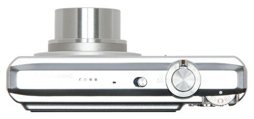 Panasonic Lumix FX37 camera top view showing controls.