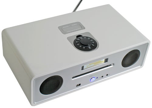 Vita Audio R4 integrated music system on white background.