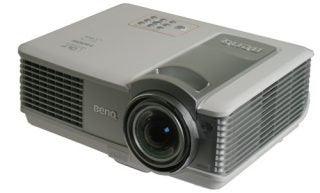 BenQ MP512 ST DLP Projector on white background.