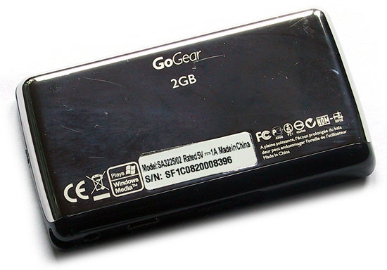 Philips GoGear SA3225/02 2GB MP3 playerPhilips GoGear SA3225/02 2GB MP3 player back view