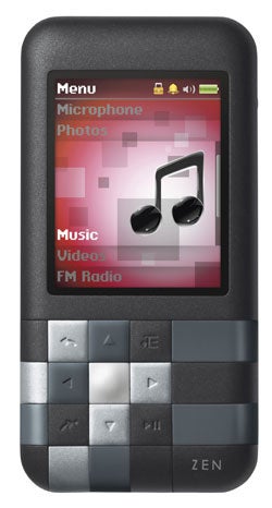 Creative Zen Mozaic 2GB MP3 player with screen display.