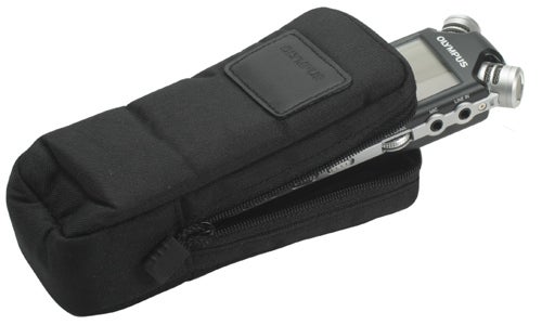 Olympus LS-10 Digital Recorder in black protective case.Olympus LS-10 Digital Recorder in protective case.