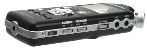 Olympus LS-10 Linear PCM Recorder on white background.Olympus LS-10 Linear PCM Digital Recorder on white background