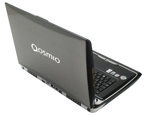 Toshiba Qosmio G50-115 Notebook on white backgroundToshiba Qosmio G50-115 entertainment notebook open view.