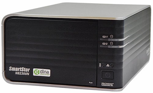 Promise Technology SmartStor NS2300N network storage server.