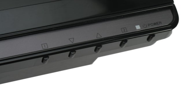 Close-up of Iiyama ProLite monitor's control buttons.
