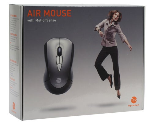 Gyration Air Mouse with MotionSense product packaging.