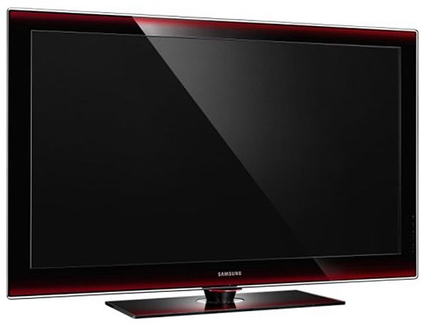 Samsung PS50A756 50-inch plasma TV on display.