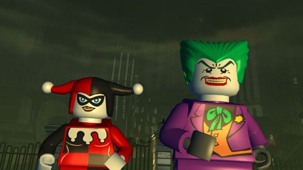 Lego Batman game characters Harley Quinn and the Joker.