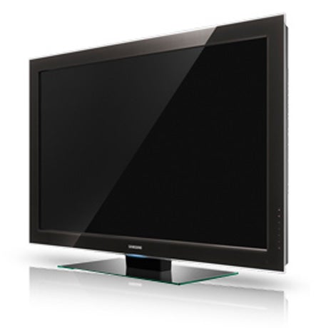 Samsung LE55A956 55-inch LCD TV on white background.