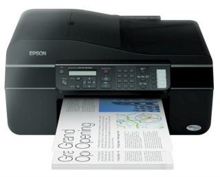 Epson Stylus Office BX300F printer with printed graph.