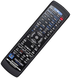 Sharp AN-PR1500H home cinema system remote control.