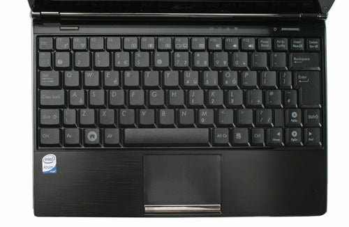 Asus Eee PC S101 netbook keyboard and touchpad.